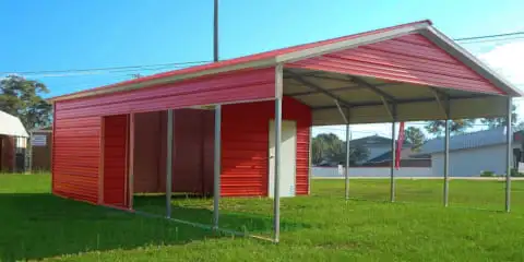 Carport with Storage