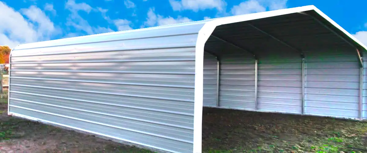 The Regular Roof Carport with 2 Full Sides