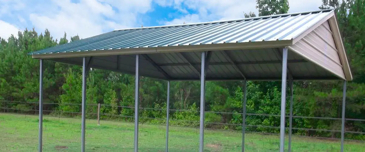 The Vertical Roof Carport with Sheeted Gables